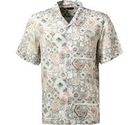 Strellson Kurzarmhemd Herren Regular Fit Kurzarm Viskose braun, XL