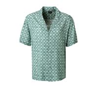 Strellson Kurzarmhemd Herren Regular Fit Kurzarm Viskose grün, M