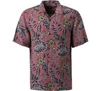 Strellson Kurzarmhemd Herren Regular Fit Kurzarm Viskose rot, M