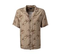 Strellson Kurzarmhemd Herren Regular Fit Mikrofaser braun, L