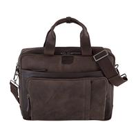 Strellson Laptoptasche Brick Lane Charles Briefbag MHZ 17" darkbrown