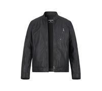 Strellson Lederjacke Herren Stehkragen Lammnappa schwarz, 50 (M)