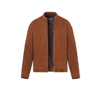 Strellson Lederjacke Herren Stehkragen Ziegenvelours braun, 54 (XL)