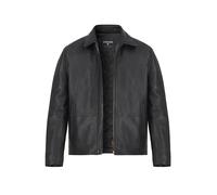 Strellson Lederjacke Herren Umlegekragen Lammnappa schwarz, 46 (XS)