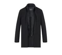 Strellson Mantel Herren Stehkragen Wolle schwarz, 48 (S)