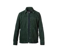 Strellson Overshirt Herren Umlegekragen Ziegenvelours grün, 56 (XXL)