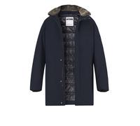 Strellson Parka Herren Stehkragen Mikrofaser blau, 48 (S)