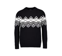 Strellson Pullover Herren Regular Fit Rundhals Baumwolle schwarz Norweger, XL