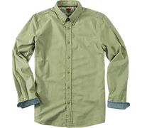 Strellson Sportswear Hemd Herren Regular Fit Langarm Baumwolle grün, S
