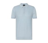 Strellson - Strick-Poloshirt mit Waffelstruktur blau - Gr. - S