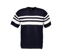 Strellson Strick-Shirt Herren Slim Fit Kurzarm Rundhals blau, XL