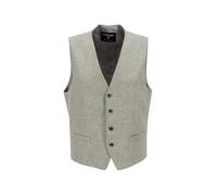 Strellson Weste Herren Slim Fit V-Ausschnitt Baumwolle-Leinen grün, 46