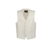 Strellson Weste Herren V-Ausschnitt Baumwolle-Leinen beige, 52