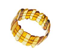 Stretch-Armband aus baltischen Naturbernsteinen AMBER ALEX