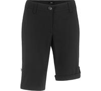 Bermudas BONPRIX "Stretch Bermuda", Damen, Gr. 36, N-Gr, schwarz, Web, Obermaterial: 97% Baumwolle, 3% Elasthan, unifarben, regular fit kniefrei, Hosen Bermudas, mit krempelbaren Beinen, Regular Fit (