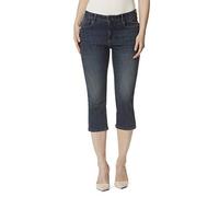 Stretch Capri Jeans Hose Tahiti Slim fit Damen Bermuda 7/8 Hose in vielen Farben (W48, Mid Blue Denim)