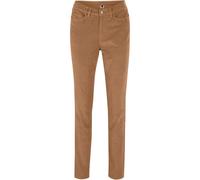 Cordhose BONPRIX "Stretch-Cordhose, Skinny", Damen, Gr. 52, N-Gr, braun (cognac braun), Cord, Obermaterial: 98% Baumwolle, 2% Elasthan, unifarben, skinny fit lang, Hosen Cordhose, aus Baumwolle und El