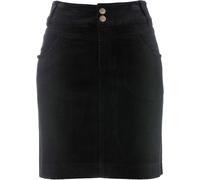 Cordrock BONPRIX "Stretch-Cordrock", Damen, Gr. 40, schwarz, Cord, Obermaterial: 98% Baumwolle, 2% Elasthan, unifarben, gerade ca. Mitte Oberschenkel, Röcke, aus Baumwolle, kurz bis Mitte Oberschenkel