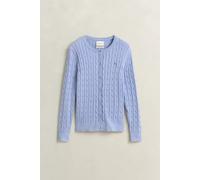 STRETCH COTTON CABLE CARDIGAN L