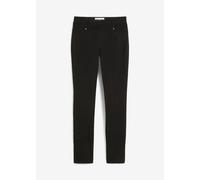 Stretch-Hose BONPRIX "Stretch-Hose in Schlupfform", Damen, Gr. 36, N-Gr, schwarz, Obermaterial: 73% Viskose, 23% Polyamid, 4% Elasthan, slim fit, Hosen, Stretch-Hose in Schlupfform (41525344-36) schwa