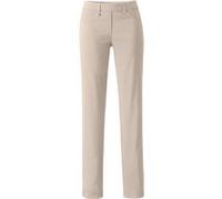 Stretch-Hose ASCARI, Damen, Gr. 18, Kurzgrößen, beige, 74% Viskose, 23% Polyamid, 3% Elasthan, unifarben, lang, Hosen (849660-18) beige