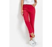 Stretch-Hose BONPRIX, Damen, Gr. 52, N-Gr, granatrot, Web, Obermaterial: 97% Baumwolle, 3% Elasthan, festlich, slim fit, Hosen, 7/8-Länge, schmale Passform, aus überwiegend Baumwolle (51360469-52) gra