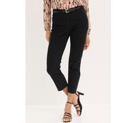 Stretch-Hose BONPRIX, Damen, Gr. 52, N-Gr, schwarz, Web, Obermaterial: 97% Baumwolle, 3% Elasthan, festlich, slim fit, Hosen, 7/8-Länge, schmale Passform, aus überwiegend Baumwolle (45547403-52) schwa