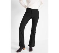 Stretch-Hose BONPRIX "Stretch-Hose mit Viskose", Damen, Gr. 50, N-Gr, schwarz, Obermaterial: 71% Polyester, 25% Viskose, 4% Elasthan, regular fit, Hosen, aus Viskose, mit Elasthan, Regular Fit, mit ve