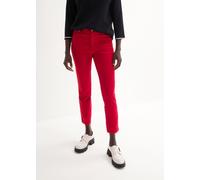 Stretch-Hose BONPRIX "Stretchhose aus Baumwolle", Damen, Gr. 46, N-Gr, rot (chillirot), Obermaterial: 61% Baumwolle, 37% Polyester, 2% Elasthan, slim fit, Hosen, aus Baumwolle, Polyester und Elasthan,