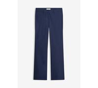 Stretch-Hose BONPRIX, Damen, Gr. 52, N-Gr, dunkelblau (länge: regulär), Web, Obermaterial: 71% Polyester, 25% Viskose, 4% Elasthan, unifarben, regular fit lang, Hosen, regular fit, figurbetont (614728