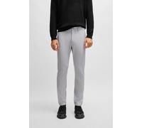 Stretch-Hose BOSS GREEN "T Commuter-Slim", Herren, Gr. 58, N-Gr, grau (light, pastel grau054), Web, Obermaterial: 95% Polyester, 5% Elasthan, unifarben, slim fit lang, Hosen, in schmaler Passform (703
