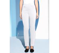 Stretch-Hose ASCARI, Damen, Gr. 48, Normalgrößen, weiß, 74% Viskose, 23% Polyamid, 3% Elasthan, unifarben, lang, Hosen (302868-48) weiß