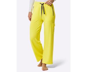 Stretch-Hose CREATION L PREMIUM, Damen, Gr. 20/21, Kurzgrößen, limone, schwarz, 60% Modal, 34% Viskose, 6% Elasthan, unifarben, Hosen (18349056-20) limone, schwarz