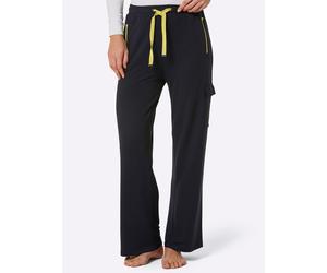 Stretch-Hose CREATION L PREMIUM, Damen, Gr. 40/42, Normalgrößen, schwarz, limone, 60% Modal, 34% Viskose, 6% Elasthan, unifarben, Hosen (37358631-40) schwarz, limone