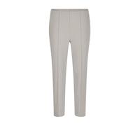 Stretch-Hose GOLDNER "Elegante 7/8-Hose mit Biesen", Damen, Gr. 42, N-Gr, beige (stein), Obermaterial: 67% Baumwolle CO. 28% Polyamid PA. 5% Elasthan EL., schmal, Hosen, kleiner Schlitz am Beinabschlu