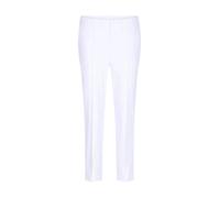 Stretch-Hose GOLDNER "Kurzgröße Elegante 7/8-Hose mit Biesen", Damen, Gr. 25, K-Gr, weiß, Obermaterial: 67% Baumwolle CO. 28% Polyamid PA. 5% Elasthan EL., schmal, Hosen, kleiner Schlitz am Beinabschl