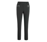 Stretch-Hose GOLDNER "Kurzgröße Lange Schlupfhose BELLA", Damen, Gr. 19, K-Gr, schwarz, Obermaterial: 64% Baumwolle CO. 34% Polyester PES. 2% Elasthan EL., Basic, Hosen, Reißverschlusstaschen im VT Rü