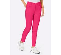 Stretch-Hose HEINE, Damen, Gr. 36, Normalgrößen, pink, 72% Baumwolle, 25% Polyester, 3% Elasthan, unifarben, 7/8-Länge, Hosen (66413204-36) pink