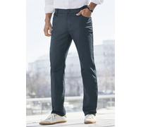 Stretch-Hose JOHN DEVIN "5-Pocket-Hose, regular-fit", Herren, Gr. 32, Länge 32, blau (navy), Web, Obermaterial: 97% Baumwolle, 3% Elasthan, unifarben, regular fit lang, Hosen, Chinohose aus elastische