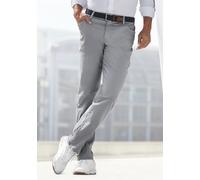 Stretch-Hose JOHN DEVIN "5-Pocket-Hose, regular-fit", Herren, Gr. 38, Länge 34, grau, Web, Obermaterial: 97% Baumwolle, 3% Elasthan, unifarben, regular fit lang, Hosen, Chinohose aus elastischer Baumw