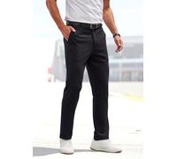 Stretch-Hose JOHN DEVIN "regular-fit", Herren, Gr. 38, Länge 30, schwarz, Jersey, Obermaterial: 67% Viskose, 29% Polyamid, 4% Elasthan, unifarben, regular fit lang, Hosen, bequeme Hose aus elastischer