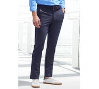 Stretch-Hose JOHN DEVIN "regular-fit", Herren, Gr. 38, Länge 32, blau (navy), Jersey, Obermaterial: 67% Viskose, 29% Polyamid, 4% Elasthan, unifarben, regular fit lang, Hosen, bequeme Hose aus elastis