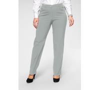 Stretch-Hose KJBRAND "Babsie Bengaline: Bequemer Oberschenkel", Damen, Gr. 54, N-Gr, silber, Web, Obermaterial: 80% Viskose, 17% Polyamid, 3% Elasthan, unifarben, Basic, bequem lang, Hosen, aus Stretc