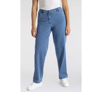 Stretch-Hose KJBRAND "Babsie", Damen, Gr. 26, K-Gr, blau (denim bleached kurzgrößen), Denim/Jeans, Obermaterial: 71% Baumwolle, 25% Polyester, 4% Elasthan, bequem lang, Hosen (87620218-26) denim bleac