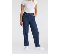 Stretch-Hose KJBRAND "Babsie", Damen, Gr. 54, N-Gr, blau (denim stoned), Denim/Jeans, Obermaterial: 71% Baumwolle, 25% Polyester, 4% Elasthan, bequem lang, Hosen (55658814-54) denim stoned