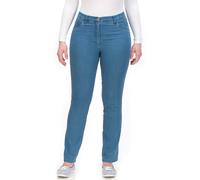 Stretch-Hose KJBRAND "Betty", Damen, Gr. 46, N-Gr, blau (denim bleached), Denim/Jeans, Obermaterial: 78% Baumwolle, 18% Polyester, 4% Elasthan, gerade lang, Hosen, super Stretch (79619234-46) denim bl