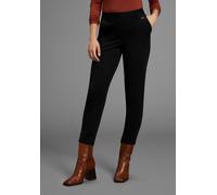 Stretch-Hose LAURA SCOTT, Damen, Gr. 36, N-Gr, schwarz, Milano Rib, Obermaterial: 76% Polyester, 20% Viskose, 4% Elasthan, unifarben, figurbetont knöchelfrei, Hosen, aus bequemem Stoff mit figurbetone