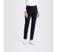 Stretch-Hose MAC "ANNA", Damen, Gr. 46, Länge 32, blau (dunkelblau), Web, Obermaterial: 89% Polyamid, 11% Elasthan, knöchellang, Hosen (45582519-46) dunkelblau