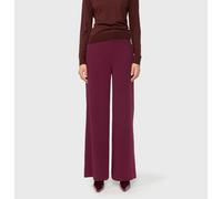 Stretch-Hose MAC "CORALIE", Damen, Gr. 36, Länge 32, fig, Web, Obermaterial: 91% Polyester, 9% Elasthan, bequem lang, Hosen, Seitliche Eingrifftaschen mit Reißverschluss (74979742-36) fig