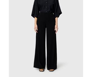 Stretch-Hose MAC "CORALIE", Damen, Gr. 40, Länge 34, schwarz, Web, Obermaterial: 91% Polyester, 9% Elasthan, bequem lang, Hosen, Seitliche Eingrifftaschen mit Reißverschluss (84857154-40) schwarz